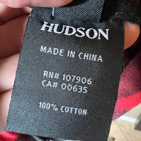 HUDSON Cynic Moto Jacket Plaid Womens Small NWT Red Black Fall Grunge Rock Punk - Picture 11 of 14